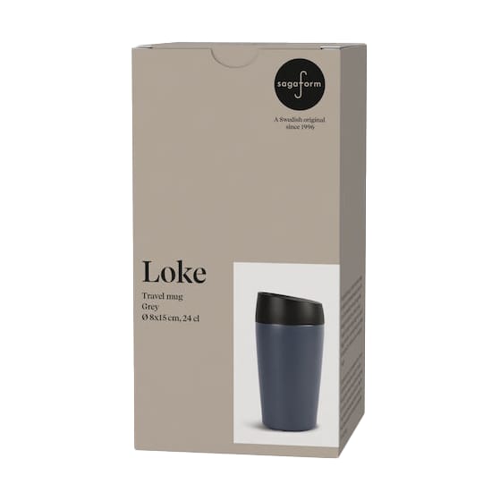 Loke car mug 24 cl, Gray Sagaform