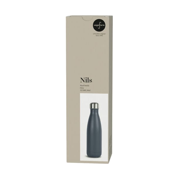 Nils steel bottle 50 cl, Gray Sagaform