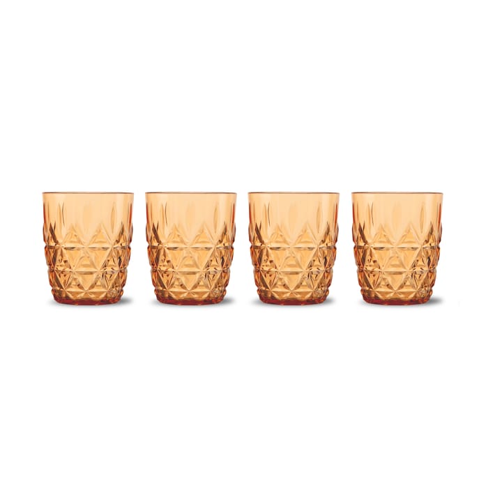 Picknick Juni water glass 28 cl 4-pack - Amber - Sagaform