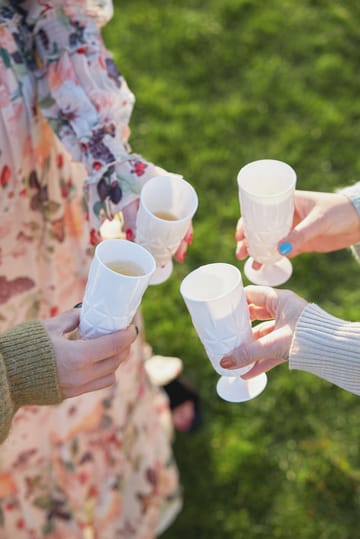 Picnic champagne glass 4-pack - White - Sagaform