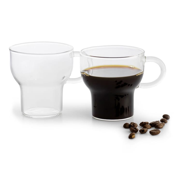 Sagaform glass mug 15 cl 2-pack, clear Sagaform