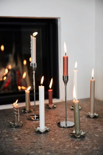 Siri candle sticks - Silver - Sagaform