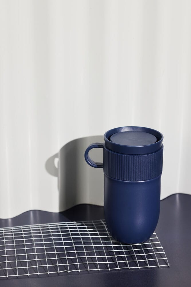 Ted car mug thermos mug 28 cm, Blue Sagaform