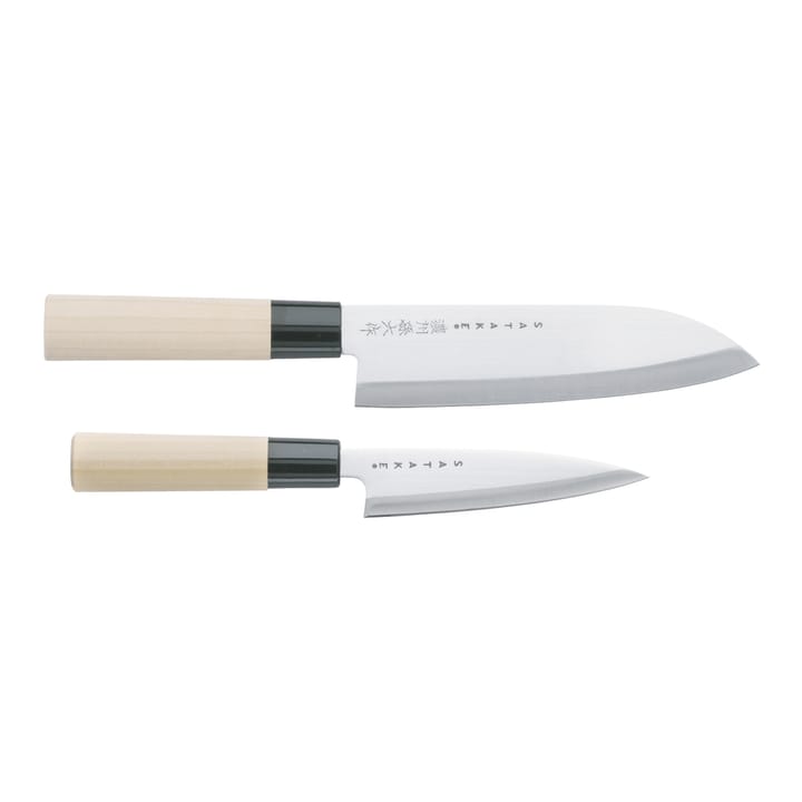 Satake Houcho knife set petty & santoku, 2 pieces Satake