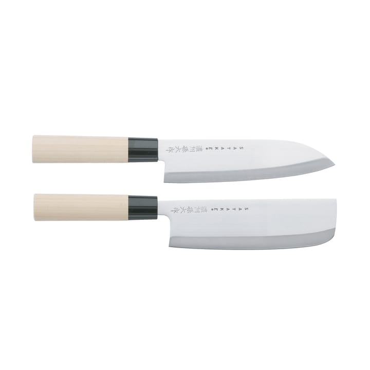 Satake Houcho knife set santoku & nakiri, 2 pieces Satake