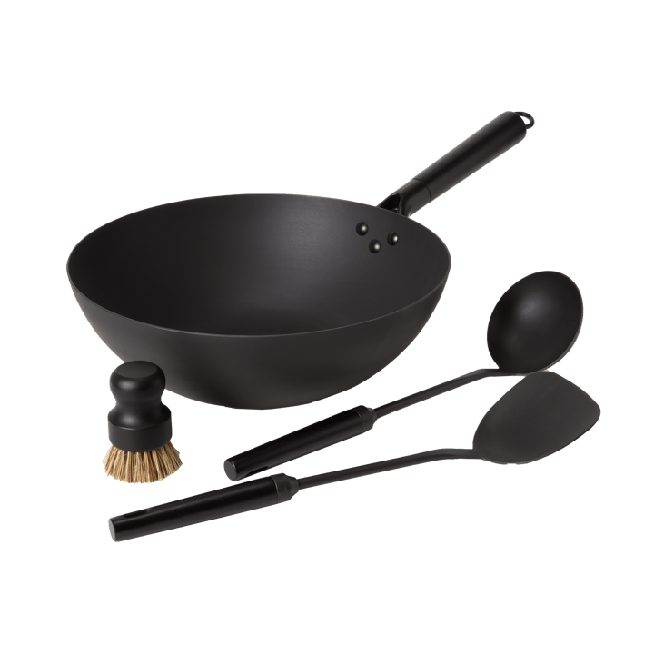 Satake wok set carbon steel - 57 cm - Satake