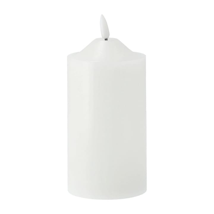 Bright block candle LED 17 cm, White Scandi Essentials