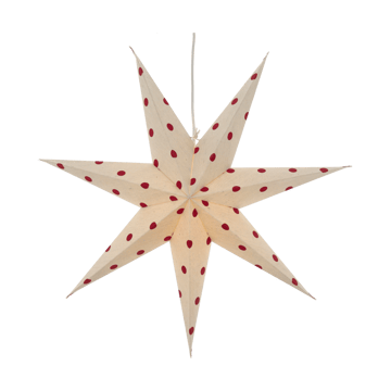 Bare advent star white-red dots - 60 cm - Scandi Living