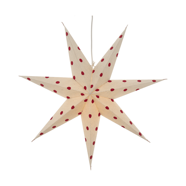 Bare advent star white-red dots, 60 cm Scandi Living