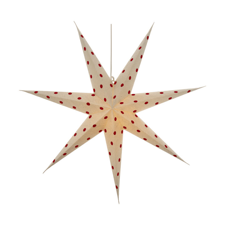 Bare advent star white-red dots, 80 cm Scandi Living