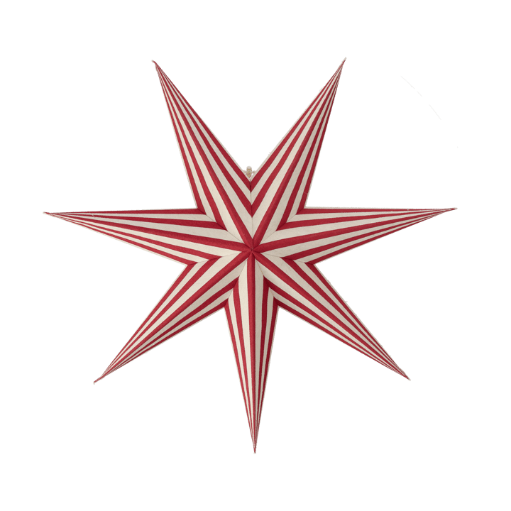 Bare advent star white-red stripes - 60 cm - Scandi Living