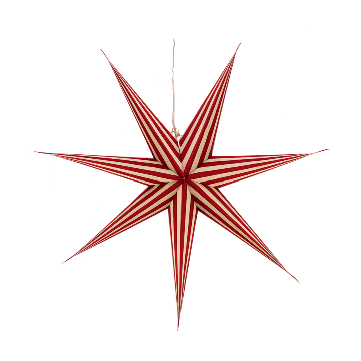 Bare advent star white-red stripes, 80 cm Scandi Living