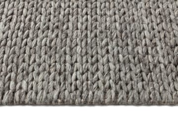 Braided wool carpet natural grey - 170x240 cm - Scandi Living