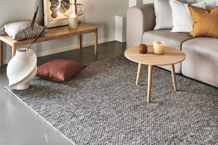 Braided wool carpet natural grey, 170x240 cm Scandi Living