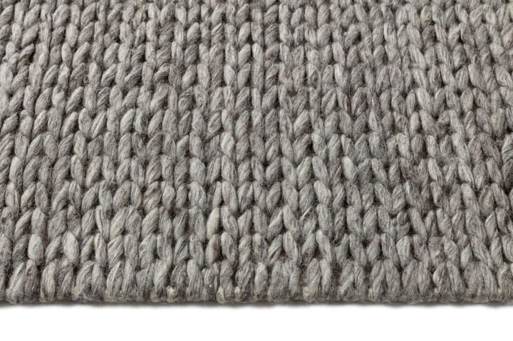 Braided wool carpet natural grey, 200x300 cm Scandi Living