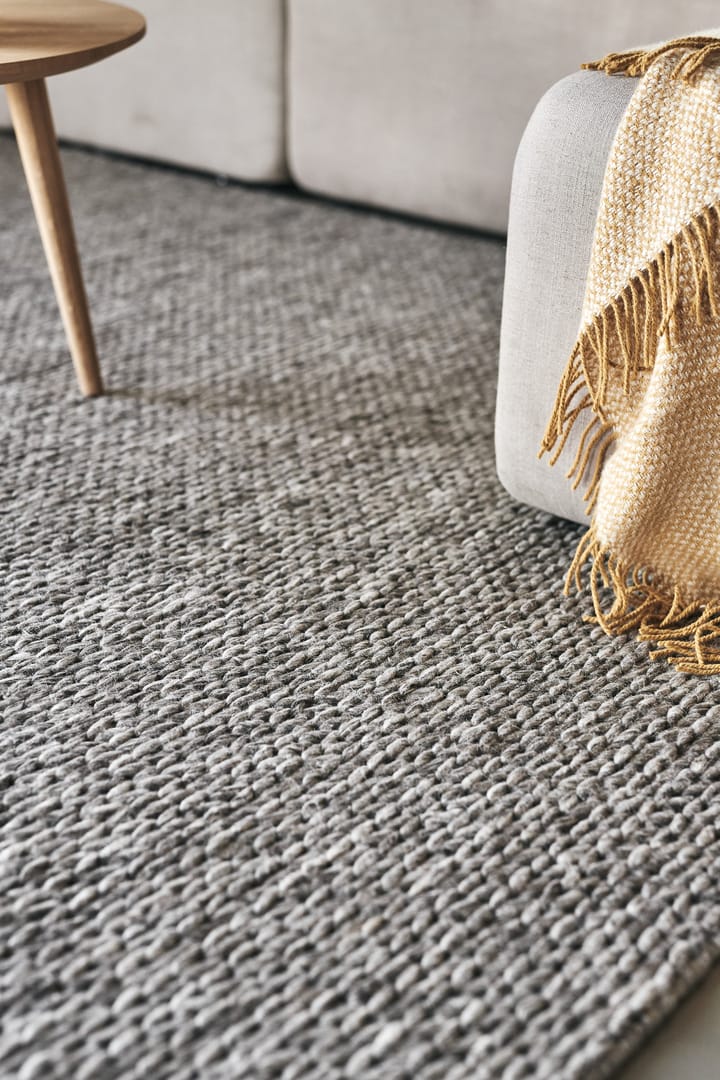 Braided wool carpet natural grey, 200x300 cm Scandi Living