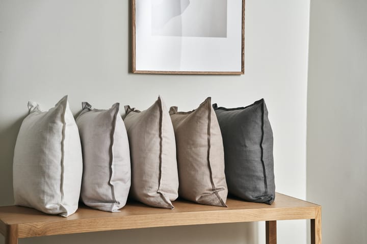 Calm pillow case linen 50x50 cm, Charcoal  Scandi Living