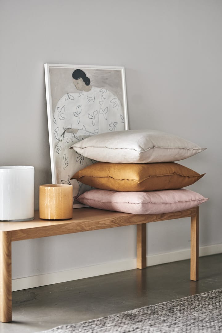 Calm pillow case linen 50x50 cm, Dusty Rose Scandi Living