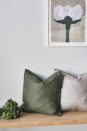 Calm pillow case linen 50x50 cm - Forest Green - Scandi Living