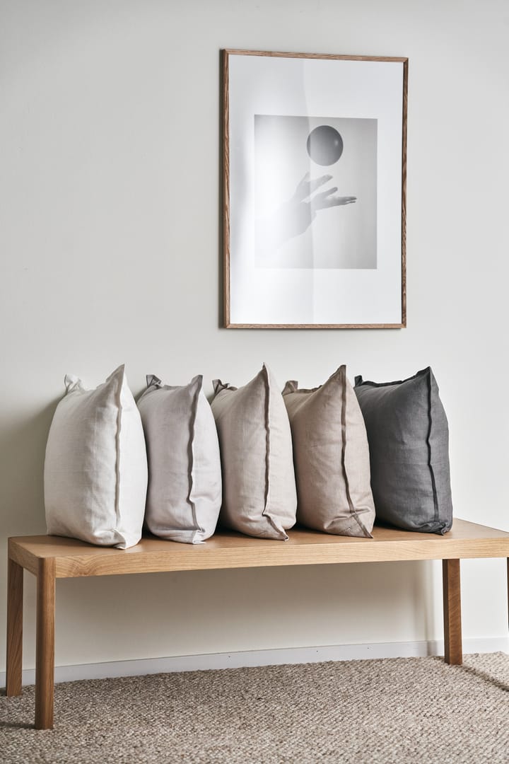 Calm pillow case linen 50x50 cm, Greige Scandi Living