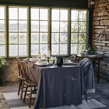 Clean linen table cloth 145x350 cm  - Charcoal  - Scandi Living