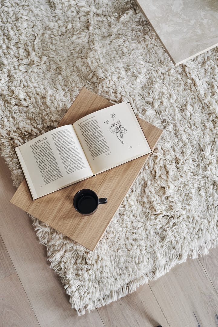 Cozy wool carpet natural white, 200x300 cm Scandi Living