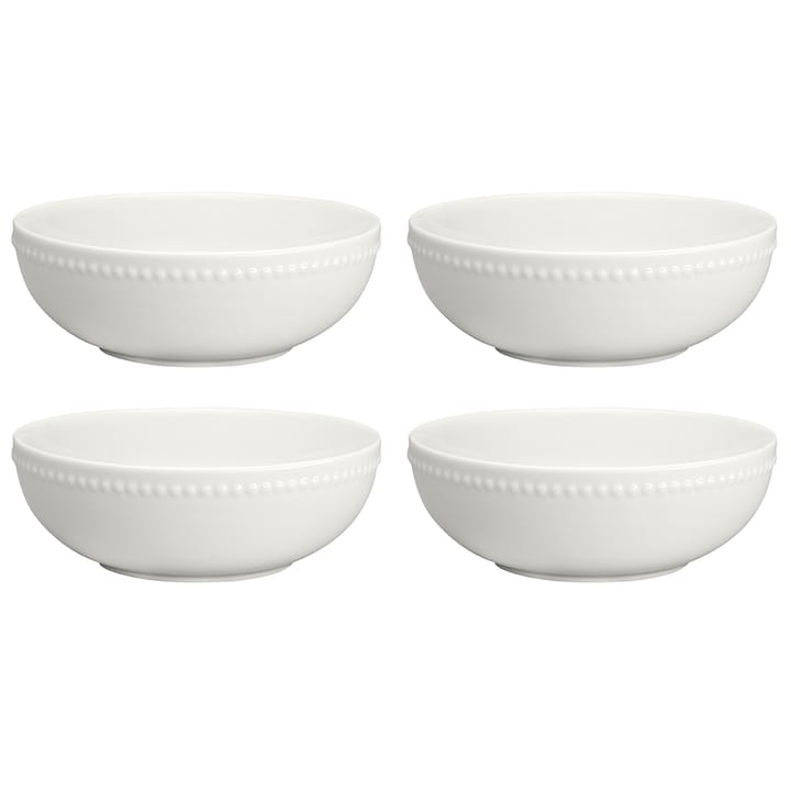 Dots breakfast bowl 60 cl 4-pack, Creamy white Scandi Living