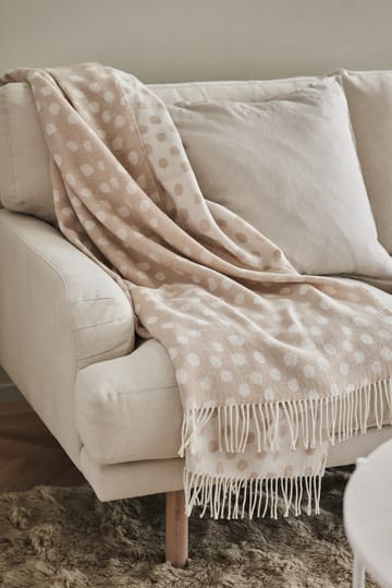 Droplets cotten throw 130x185 cm - Beige - Scandi Living