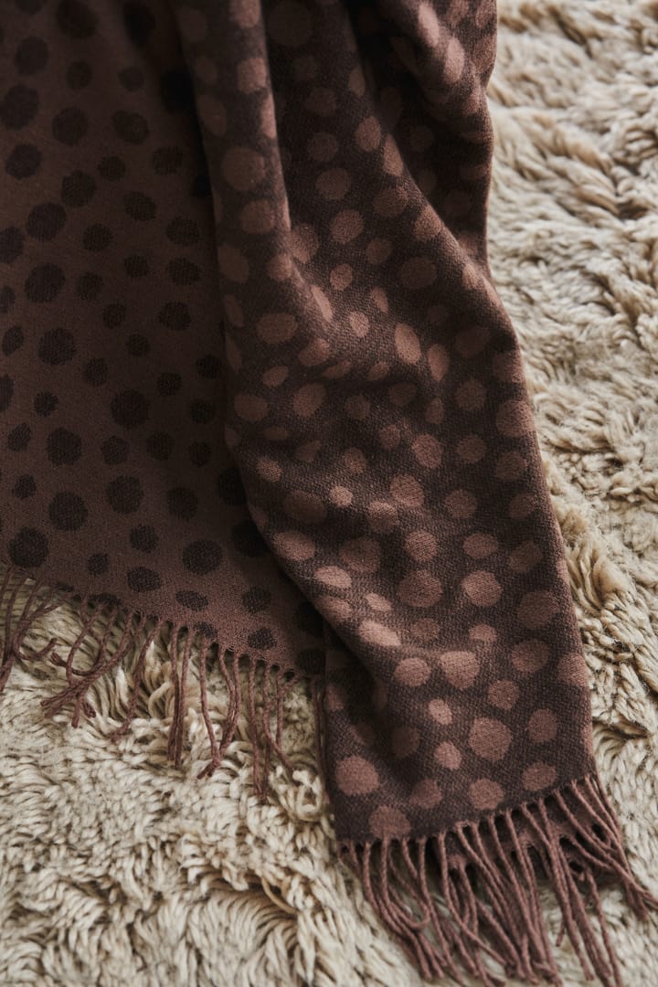 Droplets cotten throw 130x185 cm, Brown Scandi Living