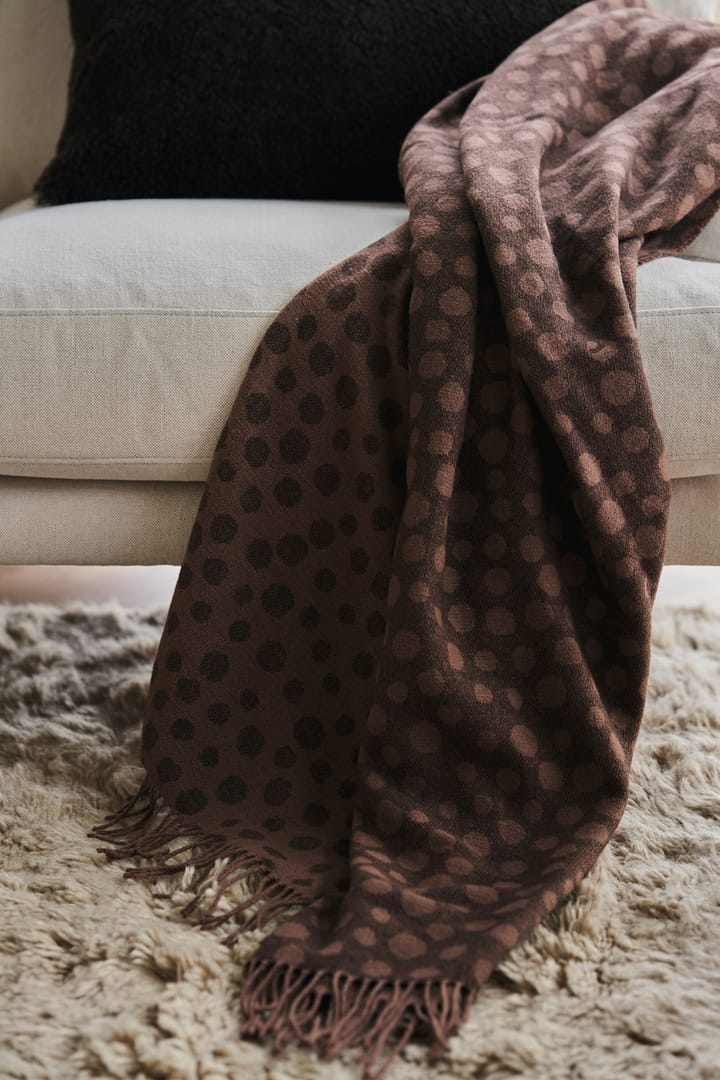 Droplets cotten throw 130x185 cm, Brown Scandi Living