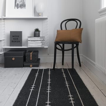 Fir rug nude-black - 70x200 cm - Scandi Living