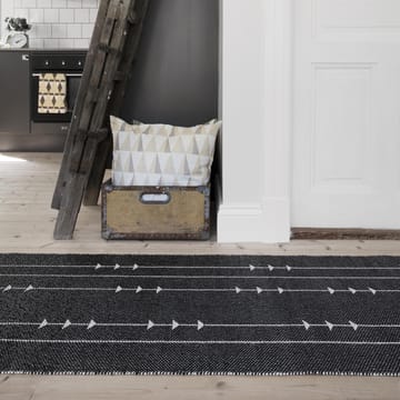 Fir rug nude-black - 70x200 cm - Scandi Living