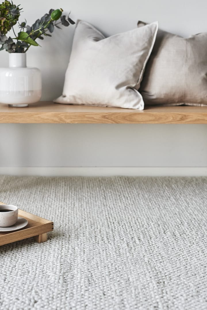 Flock wool carpet natural white, 170x240 cm Scandi Living