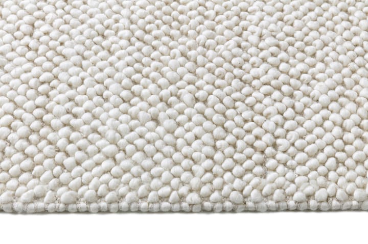 Flock wool carpet natural white, 200x300 cm Scandi Living