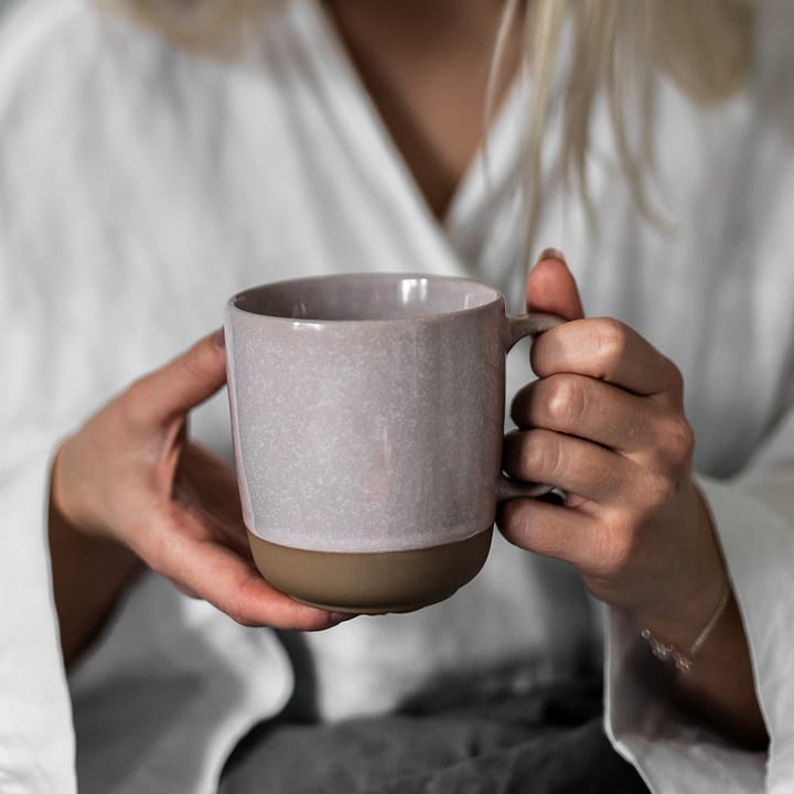 Fossil mug 35 cl, pink Scandi Living