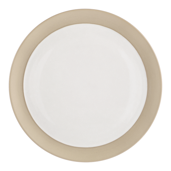 Fossil plate Ø26 cm, White Scandi Living