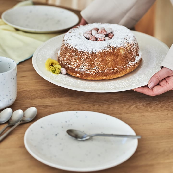 Freckle side plate Ø20 cm, white Scandi Living