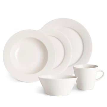 Kalk deep plate 23 cm 4-pack - white - Scandi Living