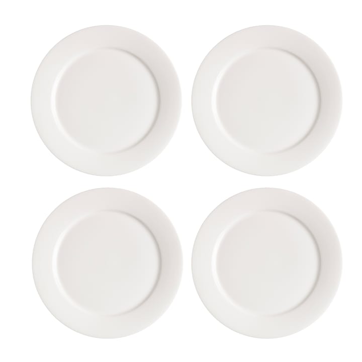 Kalk side plate 21 cm 4-pack, white Scandi Living