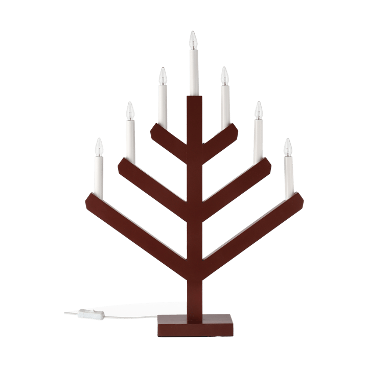 Pine advent candle 62 cm, Red Scandi Living