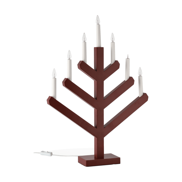 Pine advent candle 62 cm, Red Scandi Living