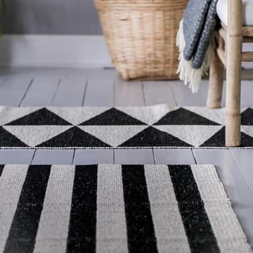 Rime rug black - 70x150 cm - Scandi Living