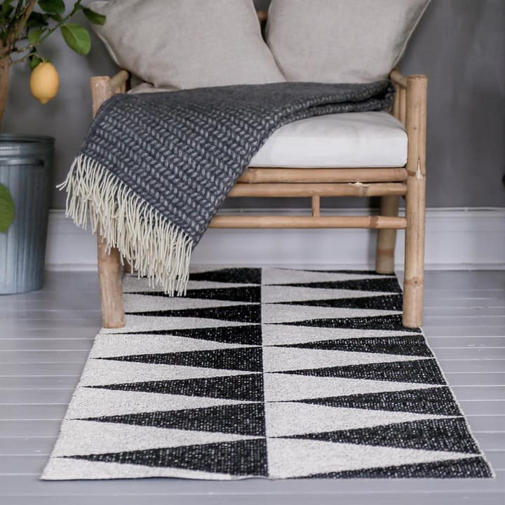 Rime rug black, 70x200 cm Scandi Living