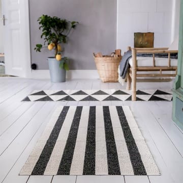 Rime rug black - 70x250 cm - Scandi Living