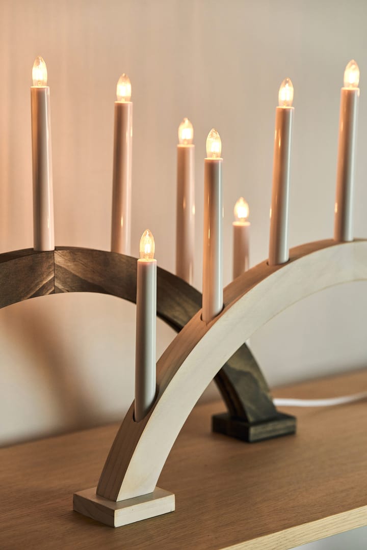 Sky advent candle bow 41 cm, Dark oil Scandi Living