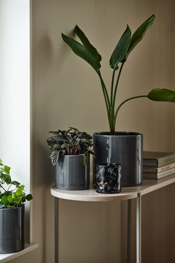 Sleek pot Ø12 cm - Charcoal - Scandi Living