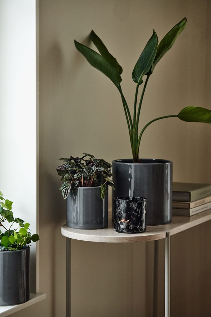 Sleek pot Ø12 cm, Charcoal Scandi Living