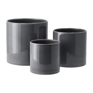 Sleek pot Ø12 cm - Charcoal - Scandi Living