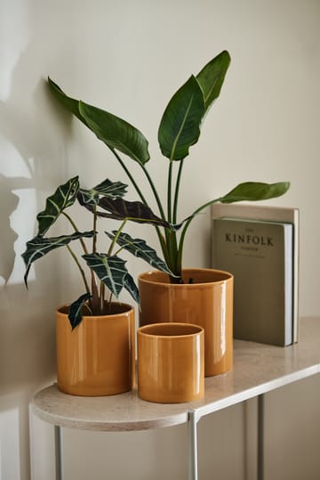 Sleek pot Ø15 cm - Mustard - Scandi Living