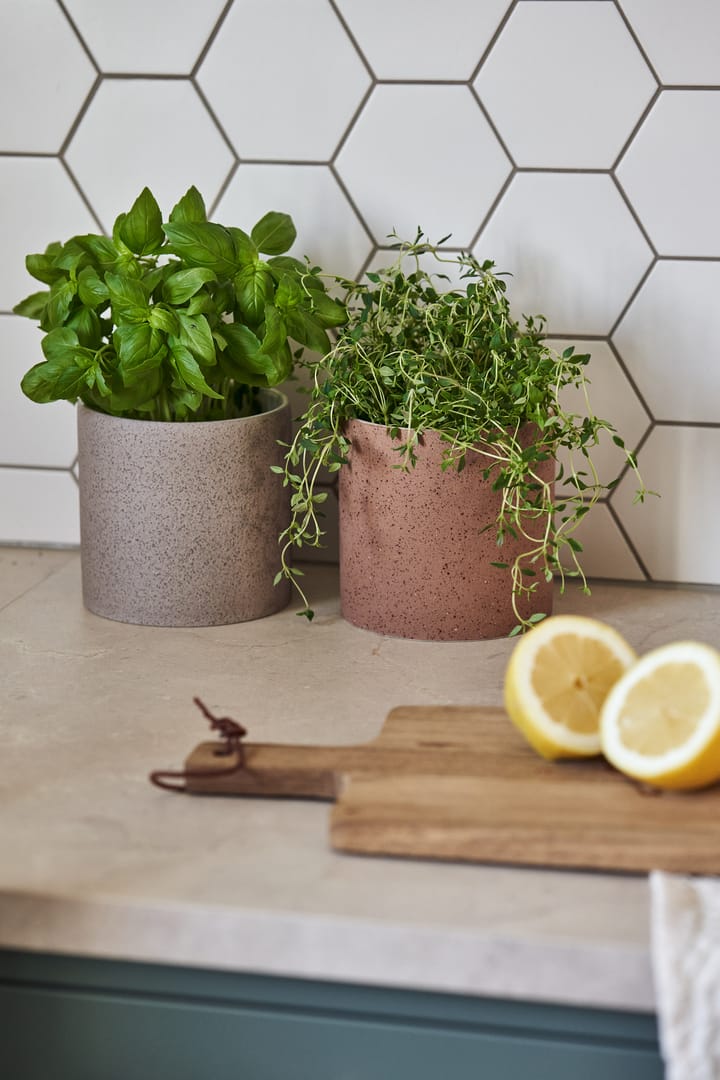 Speckled pot Ø12 cm, Rust Scandi Living